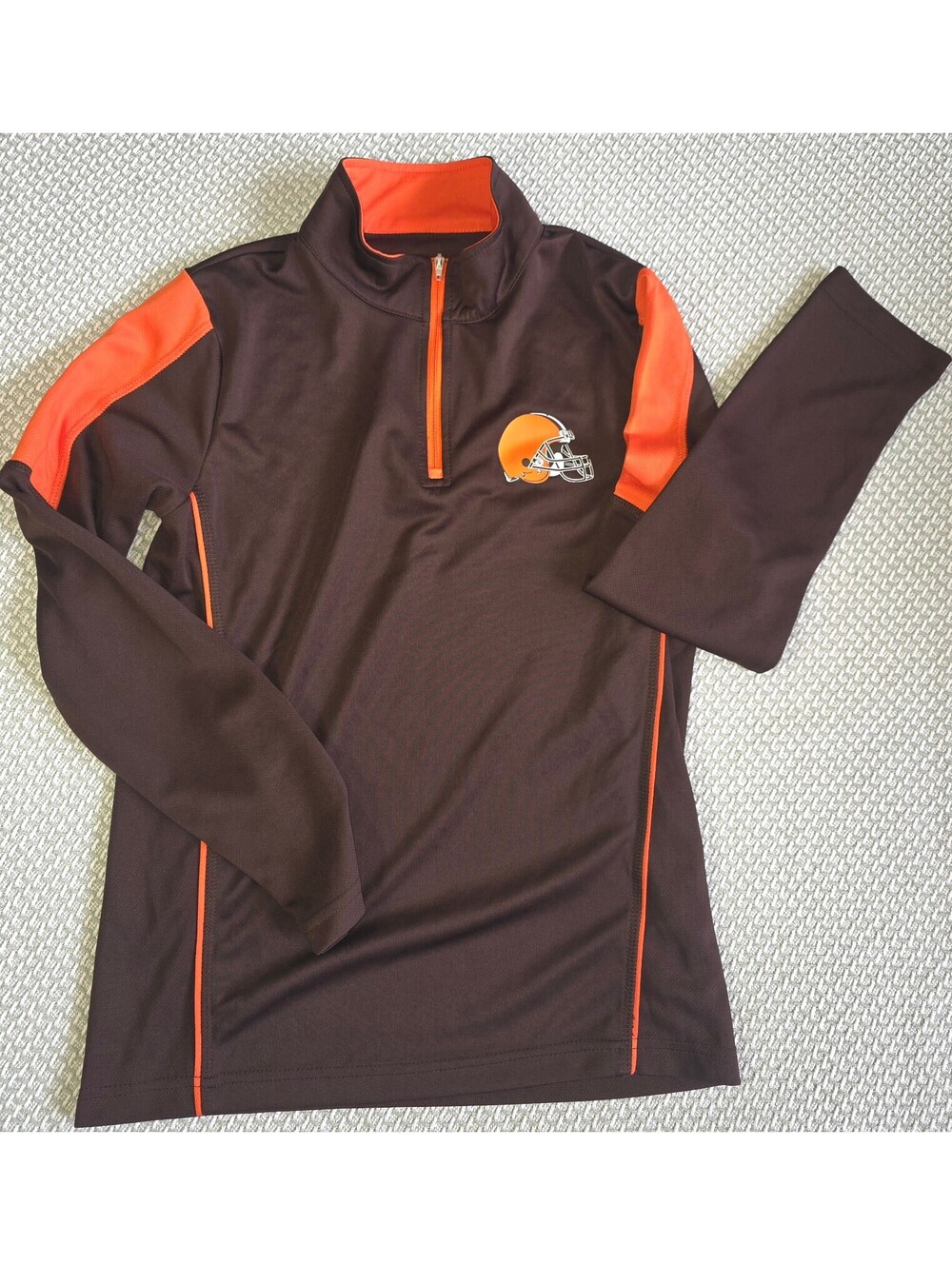 Kids Cleveland Browns quarter zip pullover size medium